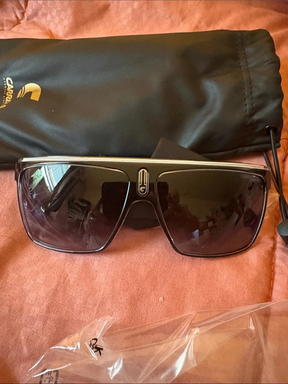Carrera Unisex Black Shield Sunglasses